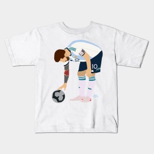 Lio Messi and the ball Kids T-Shirt